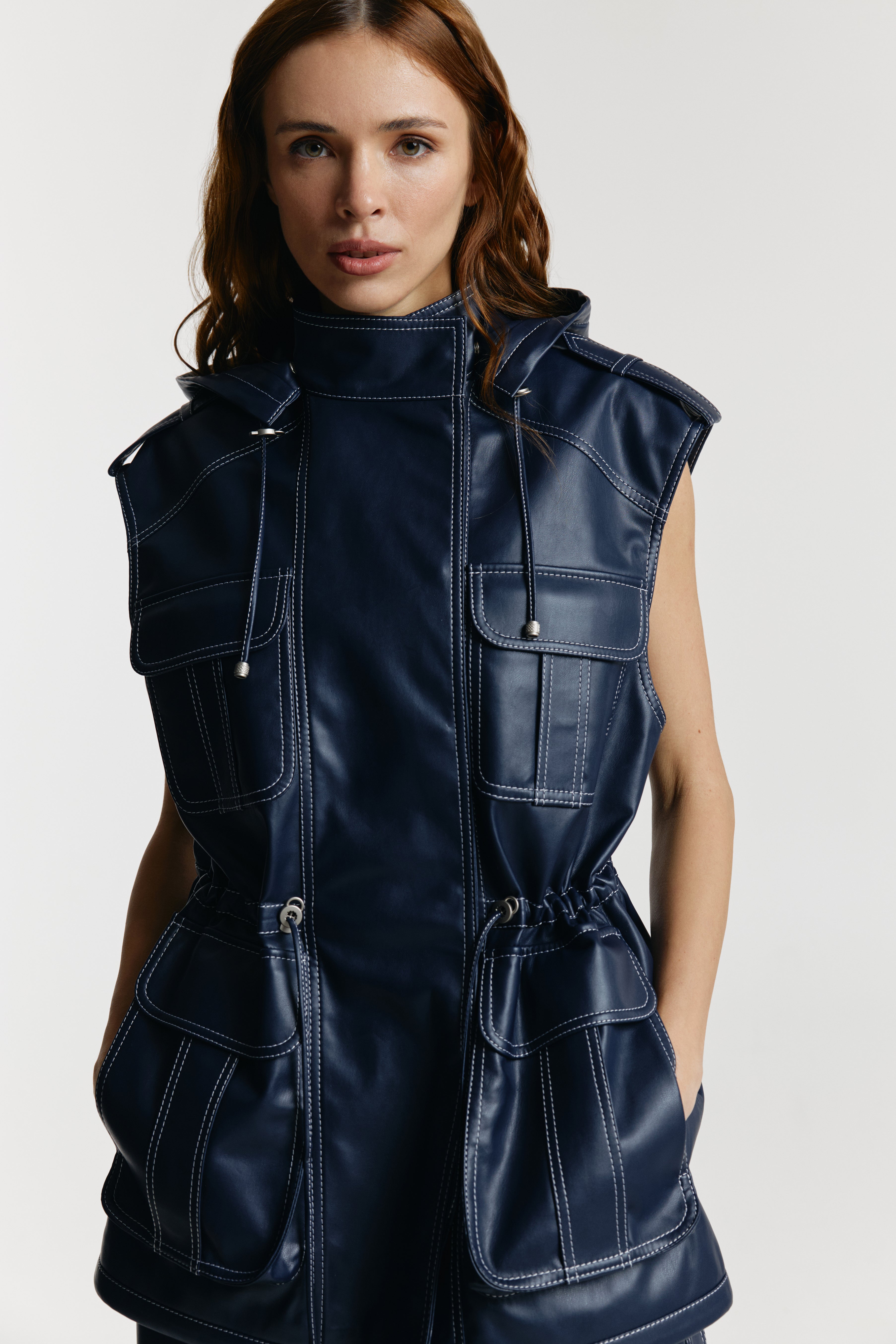 Eco-leather vest «Kulisa»