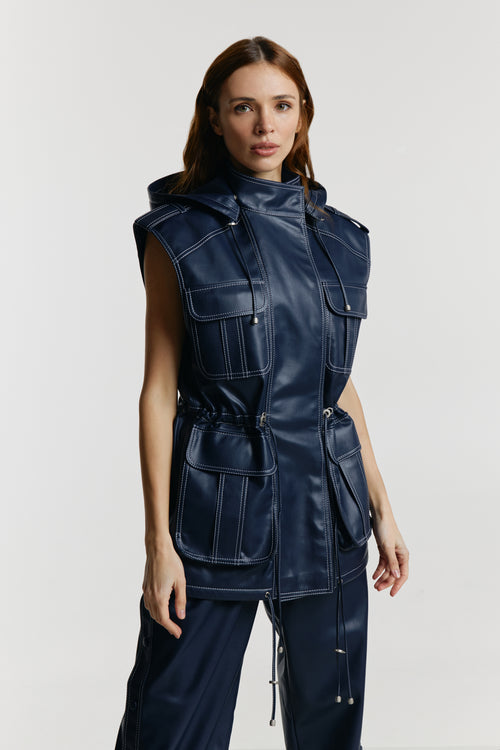 Eco-leather vest «Kulisa»