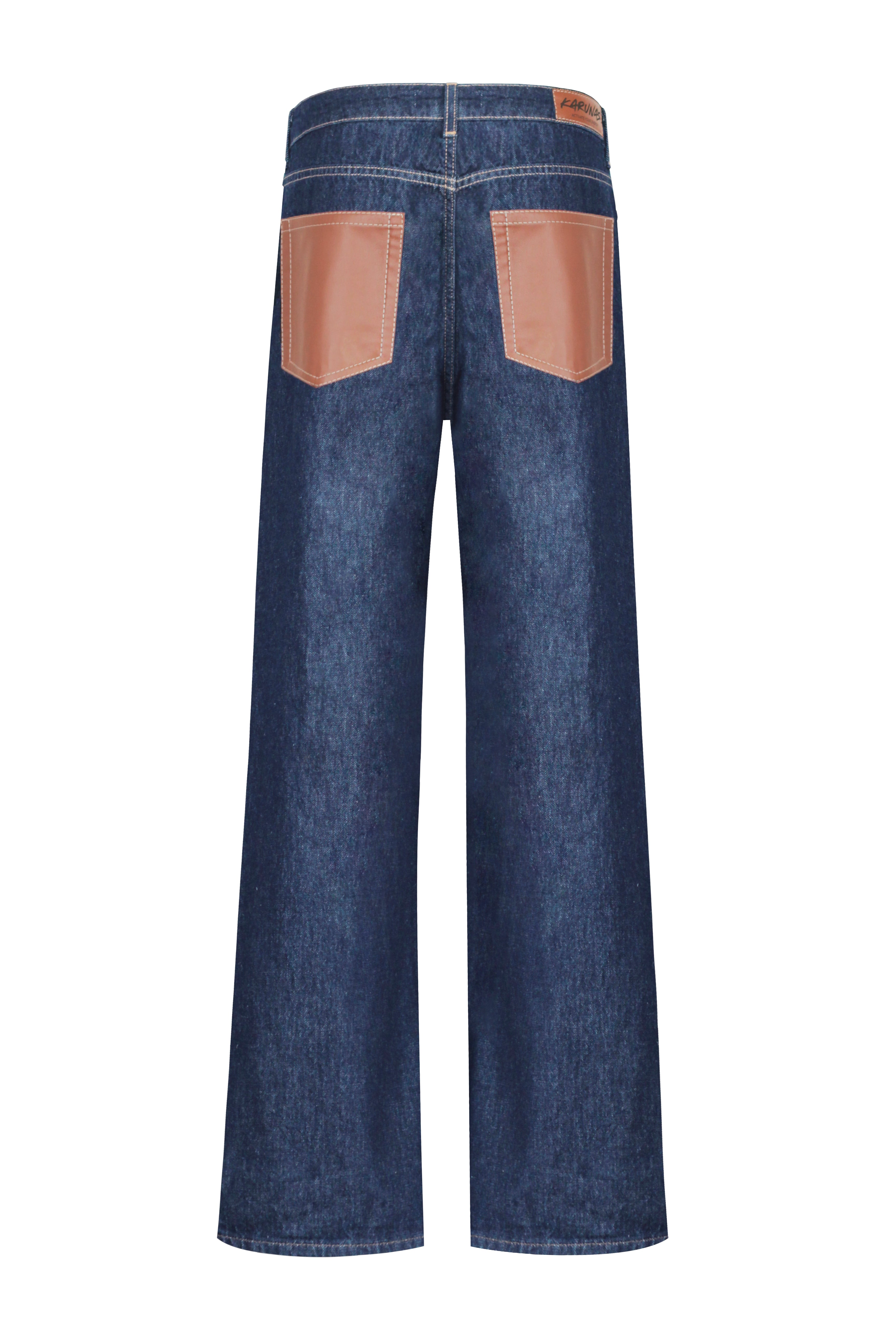 Jeans with eco-leather